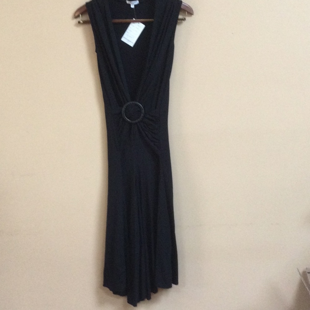 Sharagano black dress NWT